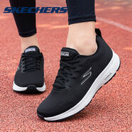 斯凱奇（SKECHERS）男鞋酷颯運動(dòng)鞋2025年新款輕薄透氣跑鞋冬季穩固支撐男子跑步鞋子 黑白色220375-BKW 43 /10/28cm