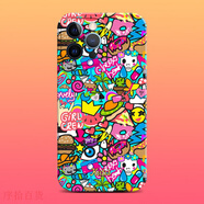 MPPMCKins風(fēng)拼貼骷髏菲林手機殼適配蘋(píng)果1613Pro15118p 磨砂四包 iPhone16