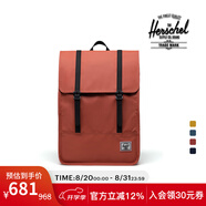 Herschel加拿大赫行 防雨系列SURVEY II男女雙肩包電腦包城市機能背包 冷橘色(大號17.5L)