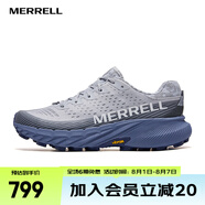 邁樂（Merrell）戶外男女款A(yù)GILITY越野跑鞋抓地減震輕量舒適防滑耐磨潮流越野鞋 J068347灰藍(lán)色AGPK-5（男） 41