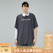 KAMA卡瑪短袖運動T恤新款夏季男士戶外寬松速干彈力冰絲騎行 深灰 S