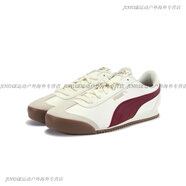 彪馬（PUMA）【薄底鞋】經(jīng)典休閑復古跑鞋T頭鞋男女TURINO371113官方旗艦正品 暖白-大紅色-金色-18 35.5