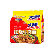 統(tǒng)一 紅燒牛肉面大袋大面餅五合一方便面136g*5袋新老包裝隨機發(fā)貨
