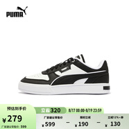 彪馬（PUMA）經(jīng)典復古透氣小白鞋男女情侶款百搭休閑板鞋CAVEN 384953 白-黑色-黑色-24 38.5