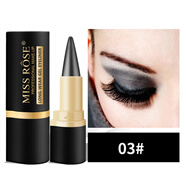 MISS ROSEEyebrow Eye Liner  銀色棕黑持久防水啞光眼線(xiàn)眉筆膏 #3黑灰 2.2g