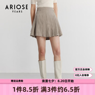 艾諾絲雅詩(shī)商場(chǎng)同款春秋新款小短裙百褶裙半身裙女學(xué)院風(fēng)JK裙10123505 燕麥色 L （建議體重105-115斤）