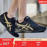 亞瑟士ASICS男鞋透氣跑鞋運動(dòng)鞋緩震舒適跑步鞋 GEL-CONTEND 4 黑色/金色013 44