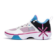 李寧（LI-NING）韋德丨輕量高回彈籃球場(chǎng)地鞋男鞋2025夏季柔軟低幫籃球鞋 標(biāo)準(zhǔn)白/黑色-4 44 (280mm)