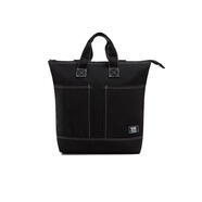 VANS牛仔休閑運動背包純色百搭男士多功能束口包 black ONE SIZE