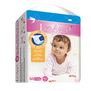 獅子座天使（Leo Angel）全新升級紙尿褲整箱裝（4包）超薄柔軟干爽 M62片*4包