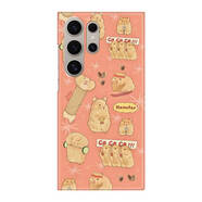 三星（SAMSUNG）倉鼠棕熊適用GalaxyS25Ultra手機(jī)殼全包三星s24+韓國菲林小眾S23plusins風(fēng)note10防摔保護(hù)外套女款 倉鼠-光面半包 三星Galaxy S22+