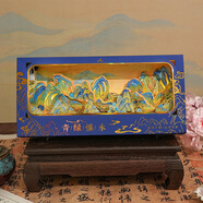 子亦國(guó)風(fēng)燈光書(shū)簽禮盒套裝中國(guó)風(fēng)復(fù)古金屬紀(jì)念品高顏值年會(huì)送男女生教師節(jié)禮物青綠惟永SQ85-01