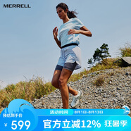 Merrell戶外越野跑鞋VAST SKY長空男女防滑耐磨輕量跑山越野鞋MR04白黑41