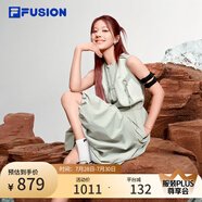 FILA FUSION趙露思同款|斐樂(lè)潮牌女裝連衣裙2025秋新款時(shí)尚修身背心裙 冷白灰-GY S 160/80A/S