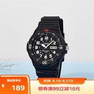 卡西歐（CASIO）手表男指針日歷運(yùn)動(dòng)防水兒童學(xué)生考試可用男女石英表MRW-200H-1B