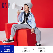Gap男女童春秋L(fēng)OGO經(jīng)典連帽衛(wèi)衣拉鏈開衫外套890300 藍(lán)色 150 cm(L)亞洲尺碼