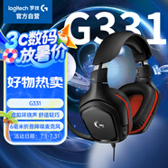 羅技（G）G331 頭戴式游戲耳機(jī)環(huán)繞聲電競(jìng)耳機(jī) 遠(yuǎn)程教育耳麥話筒 降噪Apex吃雞FPS聽聲辯位-適配三角洲行動(dòng)