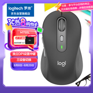 羅技（Logitech）M750L 優(yōu)選系列大手鼠標(biāo) 無線靜音鼠標(biāo) 智能鼠標(biāo) 黑色 帶Logi Bolt USB接收器 M650升級版