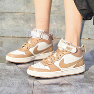 耐克（NIKE）官方女鞋 25秋新款時(shí)尚大童COURT運(yùn)動(dòng)鞋透氣耐磨保暖高幫休閑板鞋 CD7782-125/卡其色 36 （內(nèi)長(zhǎng)230mm）