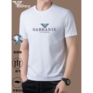 EMPORIO ARMANI EA7阿瑪尼短袖t恤男2025新款涼感上衣圓領(lǐng)體恤汗衫 A18白色 L 170 118-135斤
