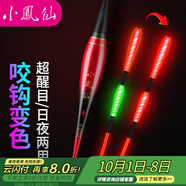 小鳳仙咬鉤變色夜光漂錘頭尾發(fā)光漂夜釣電子漂鯽鯉魚(yú)漂標加粗醒目近視漂