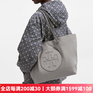 托里.伯奇（TORY BURCH）湯麗柏琦女包 女士ELLA 鏈條托特包手提包 時(shí)尚單肩包女包 貝殼灰152313  029 默認顏色1
