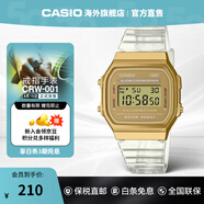 卡西歐（CASIO）手表旗艦店 黑客帝國防水學(xué)生男石英電子小黑表 七夕情人節(jié)禮物 A168XESG-9ADF