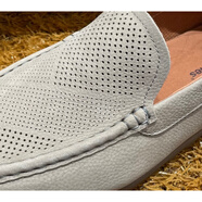 暇步士（Hush Puppies）2025春商務(wù)通勤男休閑皮鞋AM5 灰色 41