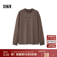 森馬長袖T恤男冬季小高領打底衫印花內(nèi)搭101724101101