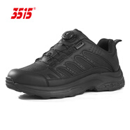 3515強人戶(hù)外休閑運動(dòng)跑步男鞋透氣緩震訓練鞋耐磨徒步鞋 黑色  39 