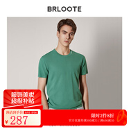 巴魯特（Brloote）男短袖T恤時尚休閑色圓領體恤衫夏季 綠色 165/88A