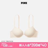 維多利亞的秘密 PINK 夏季圓盤(pán)胸內衣2805舒適3/4罩杯聚攏外擴文胸胸罩無(wú)痕聚攏 39H6香檳色-2805 11202805 75B （34B）