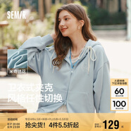 森馬迪士尼米奇家族合作外套女連帽寬松2025春季繡花夾克109125108001