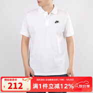 耐克（NIKE）夏季新款短袖男女款上衣運(yùn)動(dòng)休閑舒適透氣短袖T恤 CJ4457-100 白色/翻領(lǐng)POLO/男款 L