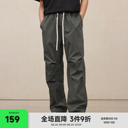 CHINISM  CH輕薄直筒傘兵褲男士夏季潮牌戶(hù)外徒步登山工裝寬松休閑褲子 太空灰 薄款 L （推薦 120-150斤）