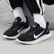 耐克（NIKE）女鞋 2025夏季新款FLEX運(yùn)動鞋公路跑鞋訓(xùn)練鞋緩震輕便透氣跑步鞋 黑白-004 37.5