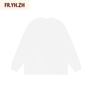FR.YH.ZHHNFC升級320Gt恤寬松圓領(lǐng)長袖T恤秋季百搭打底男士情侶T 白色 【廠家直銷 現(xiàn)貨】 S 90-140斤