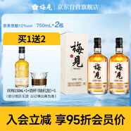 【禮贈佳選套餐】青梅酒 12度 原果原釀 750ml*2瓶 低度微醺果酒