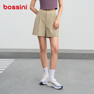 bossini.X堡獅龍戶外運(yùn)動(dòng)短褲女2025新款夏季跑步騎行透氣速干褲子 淺卡其 M
