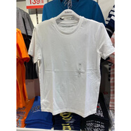 班尼路（Baleno）純色T恤新款男裝純棉短袖圓領(lǐng)T恤衫 01W漂白 L 175
