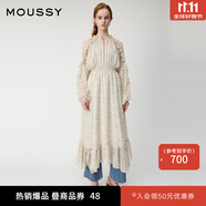 moussy 【歐陽(yáng)娜娜同款】女裝新款度假連衣裙028GAH30-6140 075花紋米色 S 00001