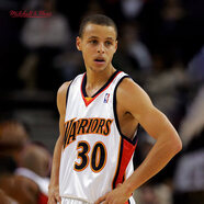 MITCHELL & NESSMN勇士隊庫里09-10賽季30號球衣經(jīng)典運動(dòng)球迷版正品籃球服男NBA 09-10賽季白色 均碼 M