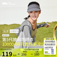 蕉下（beneunder）防曬衣披肩女UPF50+冰絲膚感AL41524遠(yuǎn)山灰-銀河灰L