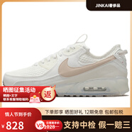 耐克（NIKE）AirMax90復(fù)古低幫休閑跑步鞋男款米白色 44