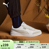 彪馬（PUMA）經(jīng)典復(fù)古透氣小白鞋男女撞色休閑板鞋運(yùn)動(dòng)鞋COURT 371931 白-水泥灰-03 37.5