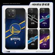 籃球隊湖人勇士凱爾特人籃網(wǎng)黃蜂玻璃硅膠手機殼蘋果15華為小米 NBA籃球隊手機殼 經(jīng)典黑玻璃殼（型號備注留言客服