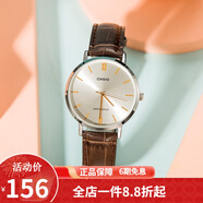 卡西歐(CASIO)女表 優(yōu)雅手表 皮帶簡(jiǎn)約商務(wù) 生活防水 LTP-VT01L-7B2