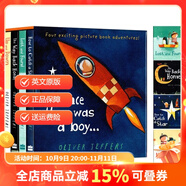 智慧小孩英文原版 Once there was a boy 4冊精裝 名家Oliver Jeffers 幽默暖心科普繪本 想象力 智慧 友誼友情 lost and found Lost and Fou