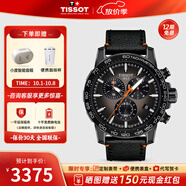 天梭（TISSOT）【官方授權店】 瑞士手表 新款速敢系列黑武士計時(shí)碼運動(dòng)防水男表 皮帶黑盤(pán)T125.617.36.081.00