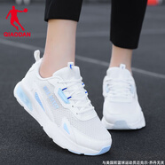 喬丹女鞋運動鞋女夏季新款網(wǎng)面透氣減震防滑跑步鞋輕便舒適軟底休閑鞋 321白色（網(wǎng)面） 35.5